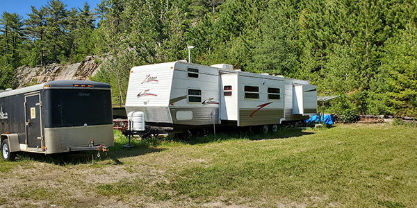 Key Marine Resort campground and RV park with sites near the marina.